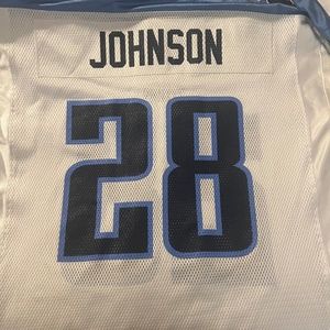 Chris Johnson #28 Tennessee Titans FB Jersey Size Large